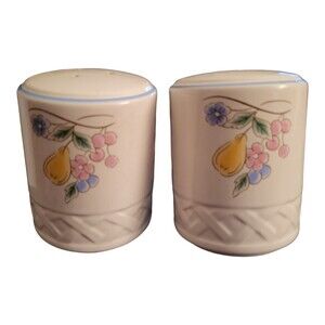 MCM Salt & Pepper Shakers Vina Fera Fruit  3" x 2.5"